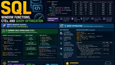 Advanced SQL: Window Functions, CTEs, and Query Optimization