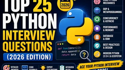 Top 25 Python Interview Questions (2026 Edition)